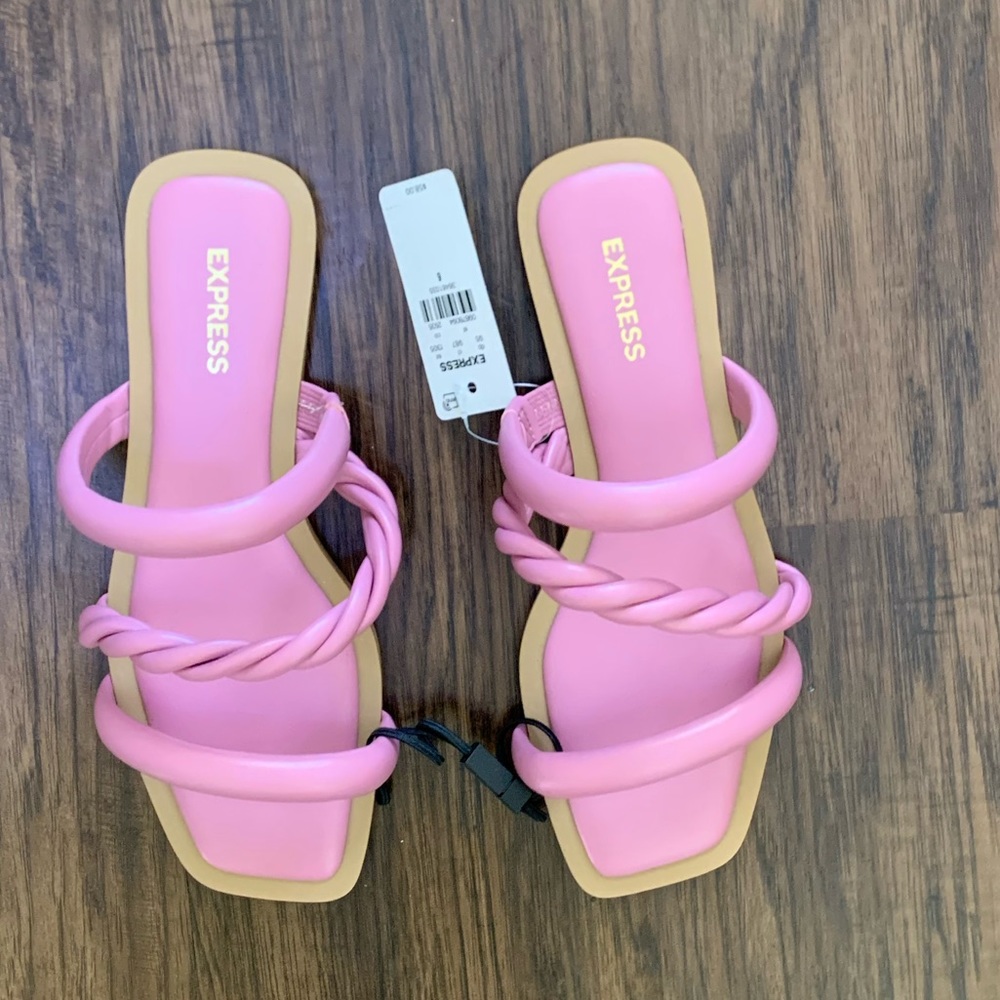 Express twisted Rope flat sandals size 6 - Picture 2 of 14